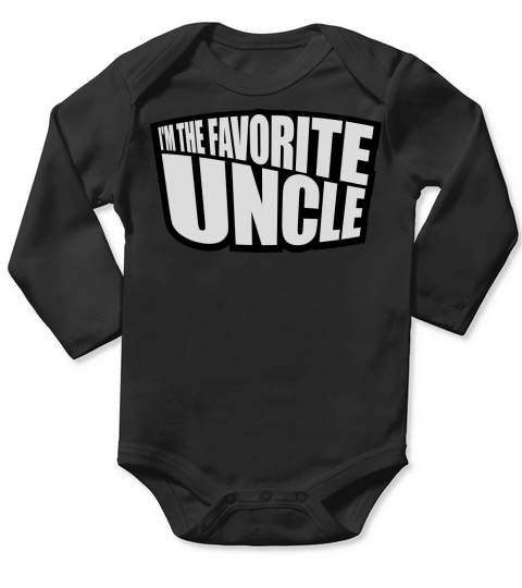 im the favorite uncle Long Sleeve Baby One-Piece