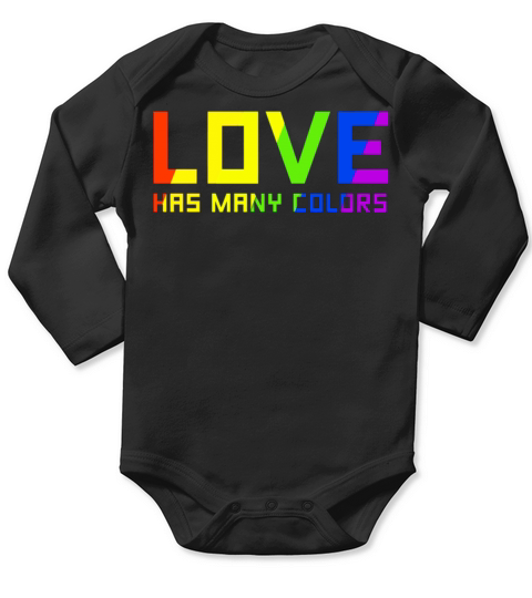 Love Has Many Colors Long Sleeve Baby One-Piece
