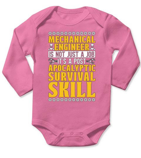 Mechanical Engineer Is Not Just Aircraft Mechanic Long Sleeve Baby One-Piece