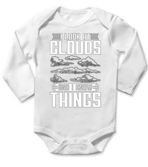 Meteorology I Look At The Forecast Meteorologist Long Sleeve Baby One-Piece