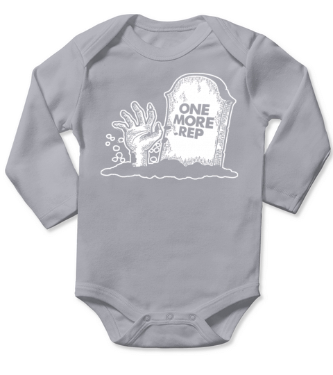 One More Rep Long Sleeve Baby One-Piece