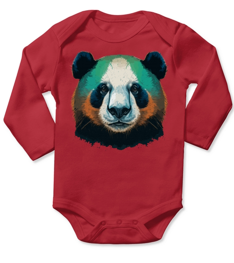 Panda Lover Gift Long Sleeve Baby One-Piece
