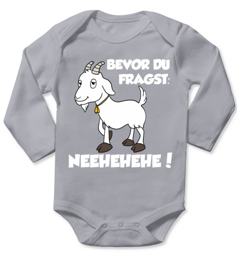 Sheep Goat German quote Long Sleeve Baby One-Piece