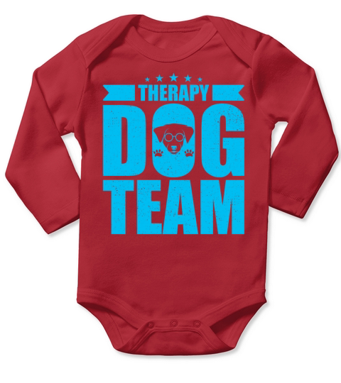 Therapy Dog Team Long Sleeve Baby One-Piece