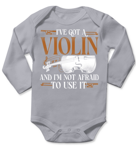 Violin Violinist Vintage Ive Got Long Sleeve Baby One-Piece