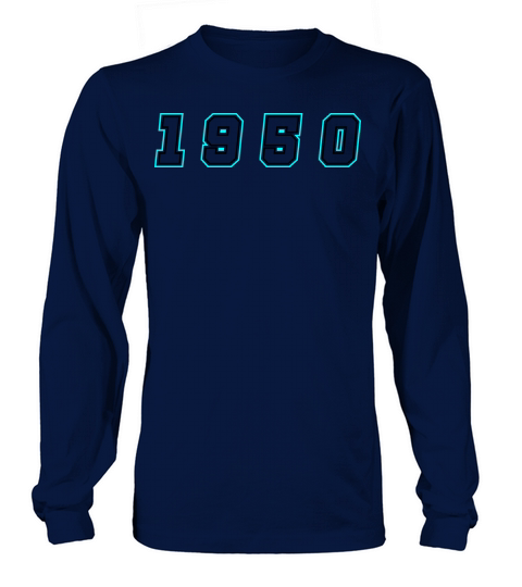 1950 Year Number Long sleeved Unisex