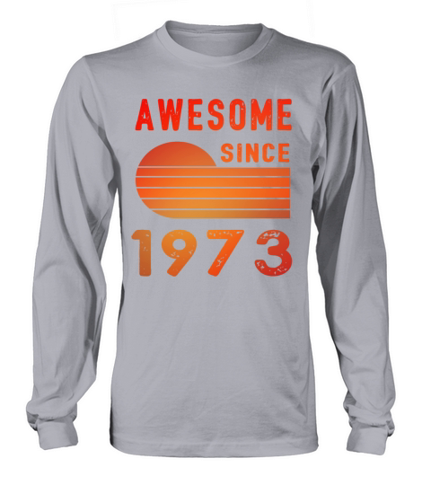 1973 Birthday Retro Vintage Gift vintage Long sleeved Unisex