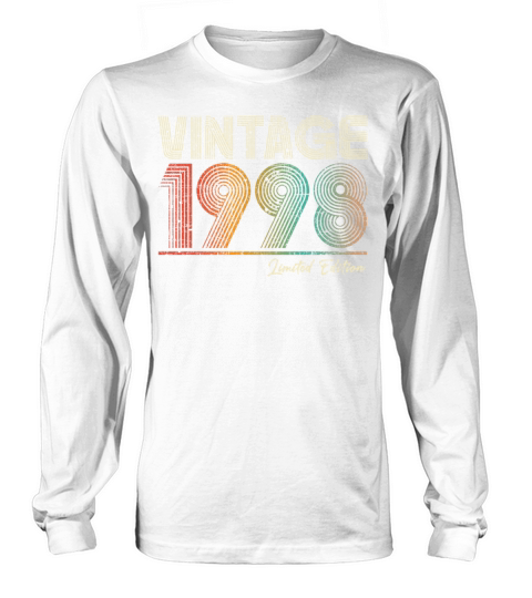 25 Years Old Vintage 1998 25th Birthday Gifts Long sleeved Unisex