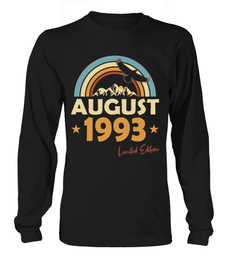 30th birthday vintage august 1993 limited edition Long sleeved Unisex