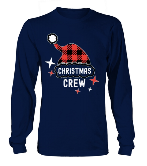 Christmas Crew Hat Pajama Group Funny Matching Long sleeved Unisex