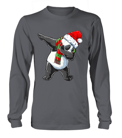 Dabbing Panda Santa Christmas Kids Boys Men Xmas B Long sleeved Unisex