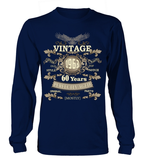 Gift for 60th birthday - Vintage ornaments - gift Long sleeved Unisex