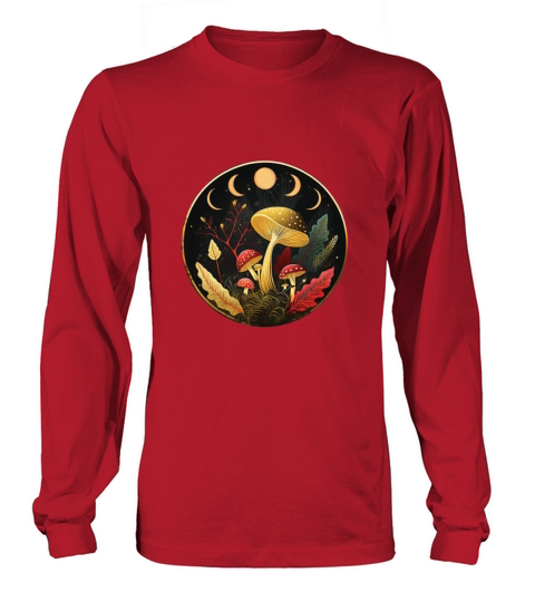 Goblincore Aesthetic Cottagecore Mushroom Dark Long sleeved Unisex