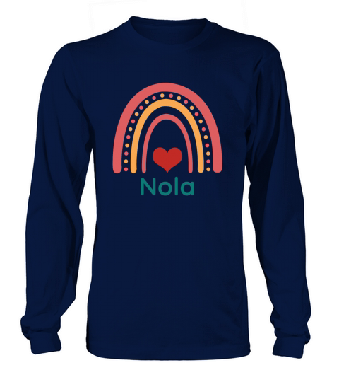 Nola Vintage Boho Rainbow Long sleeved Unisex