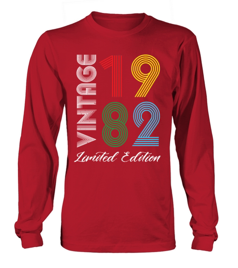Vintage 1982 Vintage Birthday Retro Vintage Long sleeved Unisex