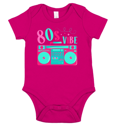 80s Vibe Eighties Decade 1980 Vintage 80s Party Short Sleeve Baby One-Piece