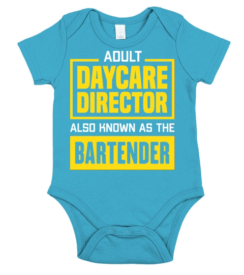 Adult Daycare Director Also Known As The Bartender Short Sleeve Baby One-Piece