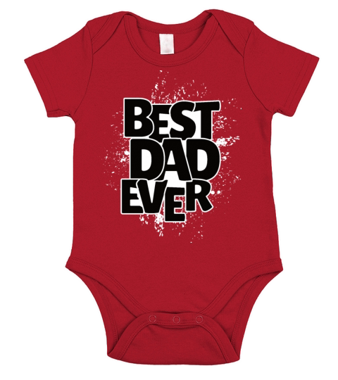 Best dad ever funny gift for fathers day Short Sleeve Baby One-Piece