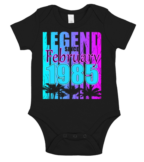 Born 1985 February 38th Bday Present Present Short Sleeve Baby One-Piece