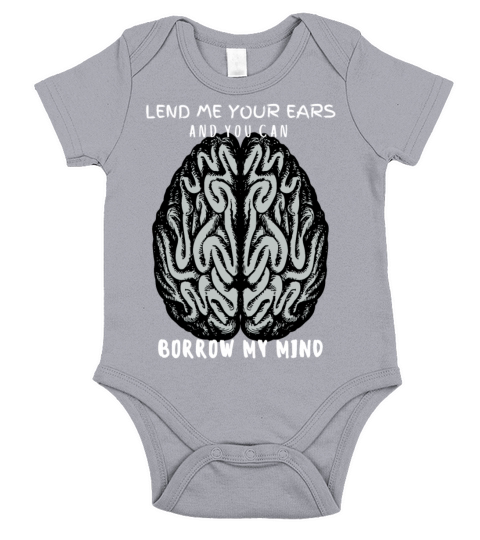 Borrow My Mind Jokes Humor Short Sleeve Baby One-Piece