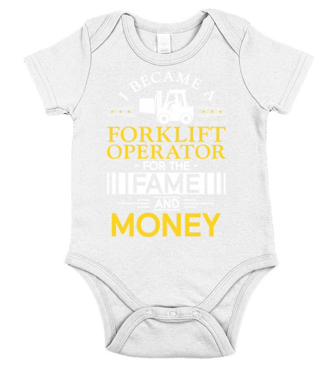 Certified Forklift Truck Operator Short Sleeve Baby One-Piece