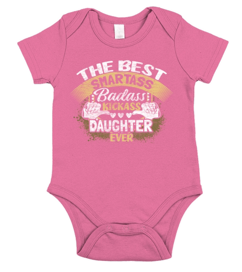 Daughter Mother Cute Gift Idea Short Sleeve Baby One-Piece