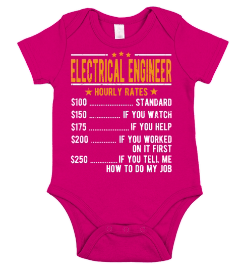 Electrical Engineer Hourly Rates Short Sleeve Baby One-Piece