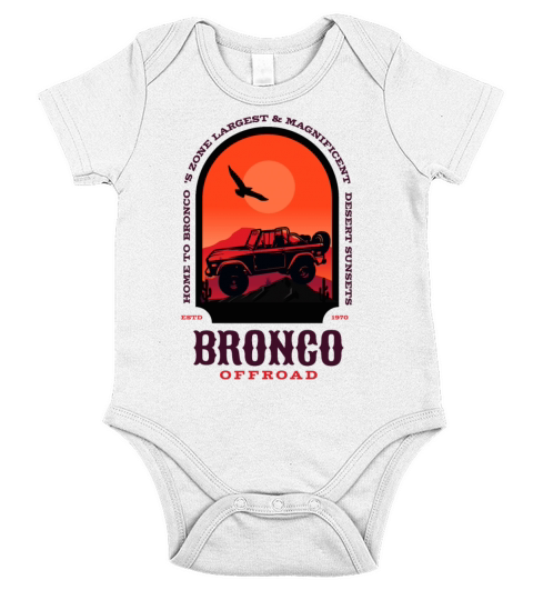 ford bronco sweatshirt vintage gifts Short Sleeve Baby One-Piece