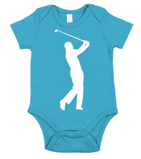 Golf Player Golfer Sports Game Short Sleeve Baby One-Piece