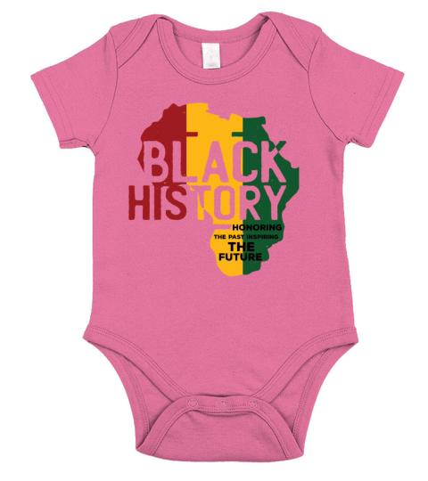 Honoring Past Inspiring Funny Quote Black History Short Sleeve Baby One-Piece