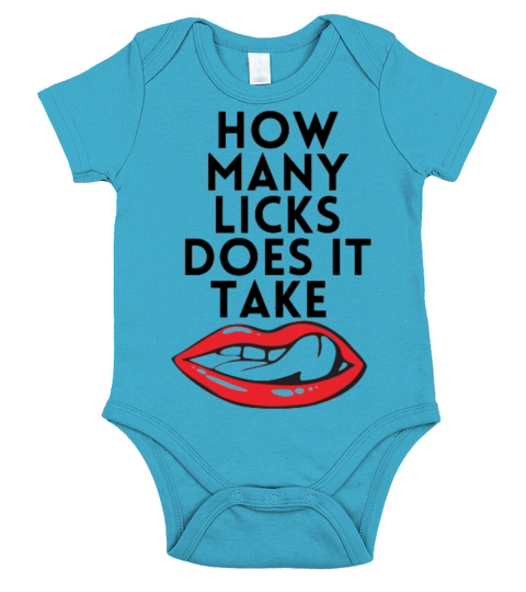 How many licks does it take Short Sleeve Baby One-Piece