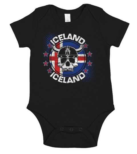 Iceland Icelandic State Gift Short Sleeve Baby One-Piece