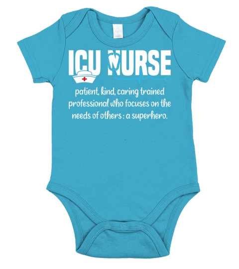 ICU Nurse Definition Short Sleeve Baby One-Piece