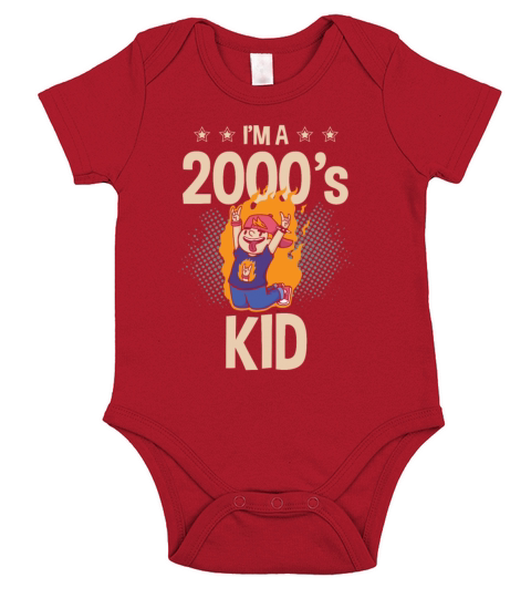 Im A 2000s Kid Decade 2000 Era Millenium Vintage Short Sleeve Baby One-Piece
