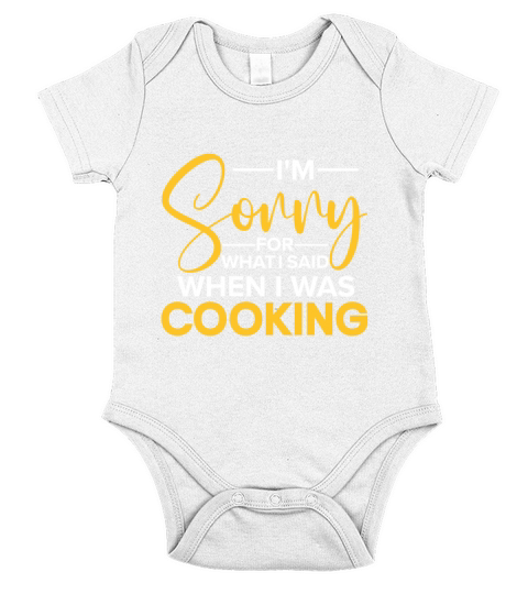 Kitchen Chef Quote Gift Funny Cooking Short Sleeve Baby One-Piece
