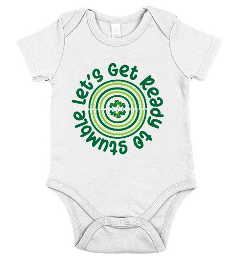 Lets Get Ready To Stumble Saint Patricks Day Short Sleeve Baby One-Piece
