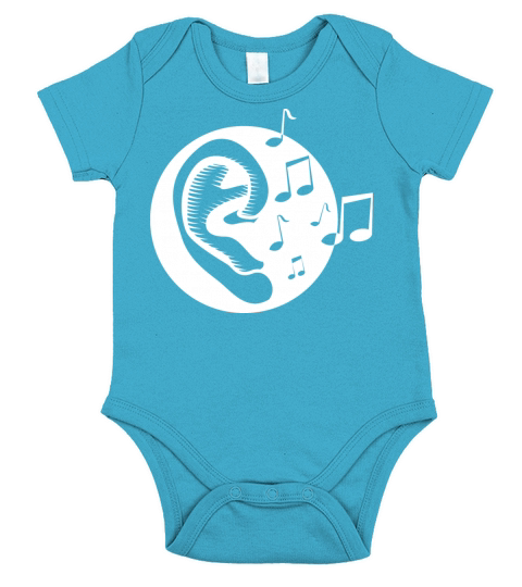 Listening To Music T shirt design for Song lover Short Sleeve Baby One-Piece