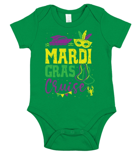 Mardi Gras Cruise New Orleans Louisiana Parade Short Sleeve Baby One-Piece