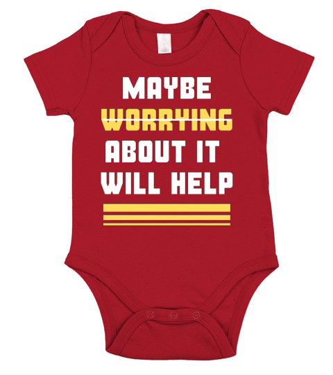 maybe worrying about it will help Short Sleeve Baby One-Piece