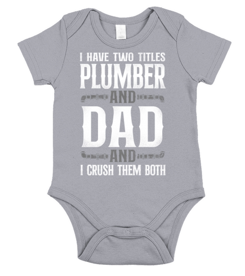 Plumbing Plumber Dad Vintage I Short Sleeve Baby One-Piece