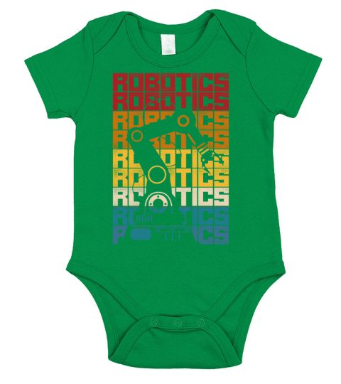 Robot Robotics Engineer Retro Short Sleeve Baby One-Piece