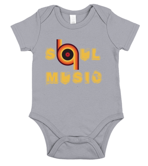 Soul music vintage record Afro Soul music sheet mu Short Sleeve Baby One-Piece