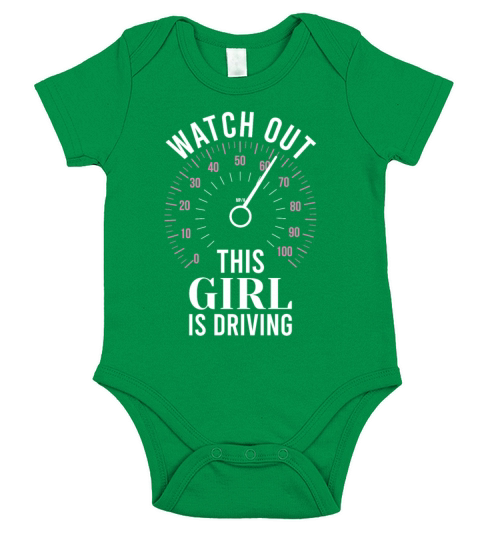Watch Out This Girl Is Driving - Driving Exam Short Sleeve Baby One-Piece
