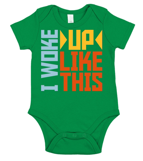woke up like this Short Sleeve Baby One-Piece