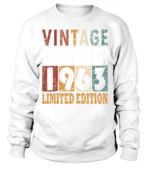 Birth Month november 1963 Vintage Sweatshirt Unisex