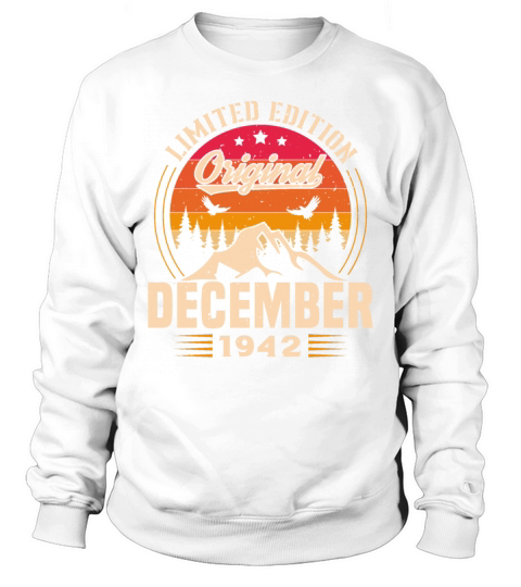 Birthday Gift December 1942 Vintage Retro Sweatshirt Unisex