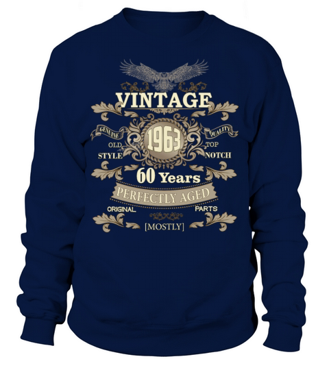 Gift for 60th birthday - Vintage ornaments - gift Sweatshirt Unisex