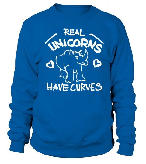 real unicorn curvy Sweatshirt Unisex