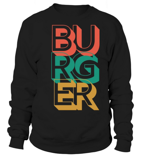Retro Burger Sweatshirt Unisex