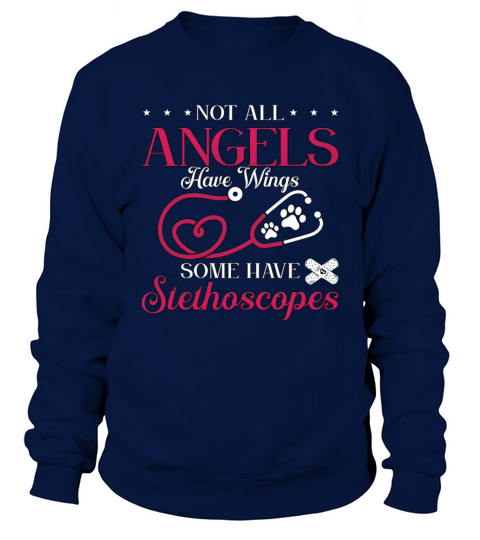 Veterinary Not All Angels Have Pets Veterinarian Sweatshirt Unisex